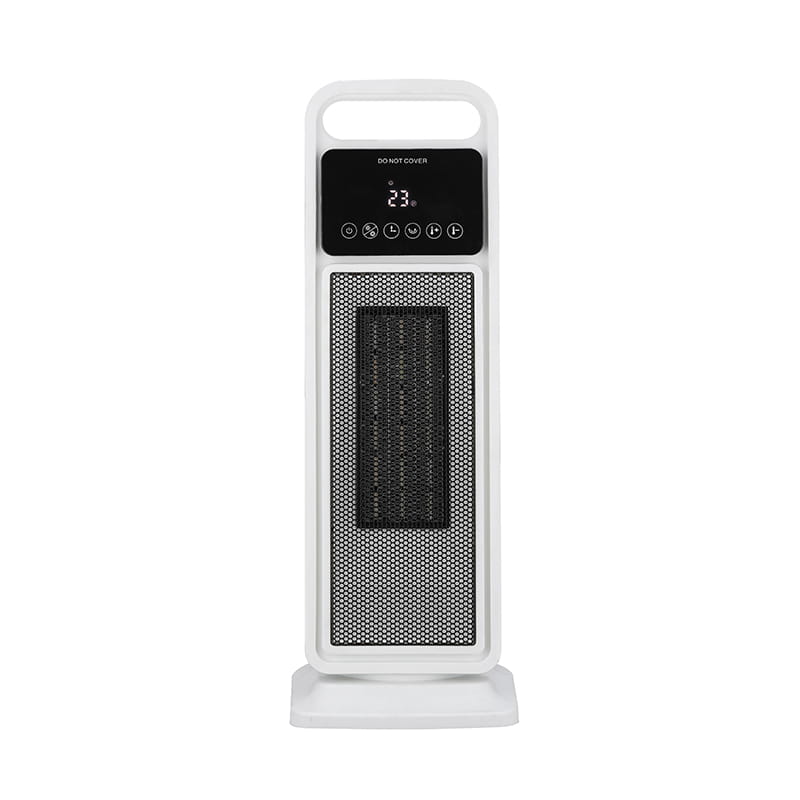 Oscillating ceramic tower electric space heater na may remote