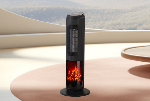 Tower fan fan heater